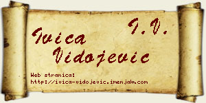 Ivica Vidojević vizit kartica